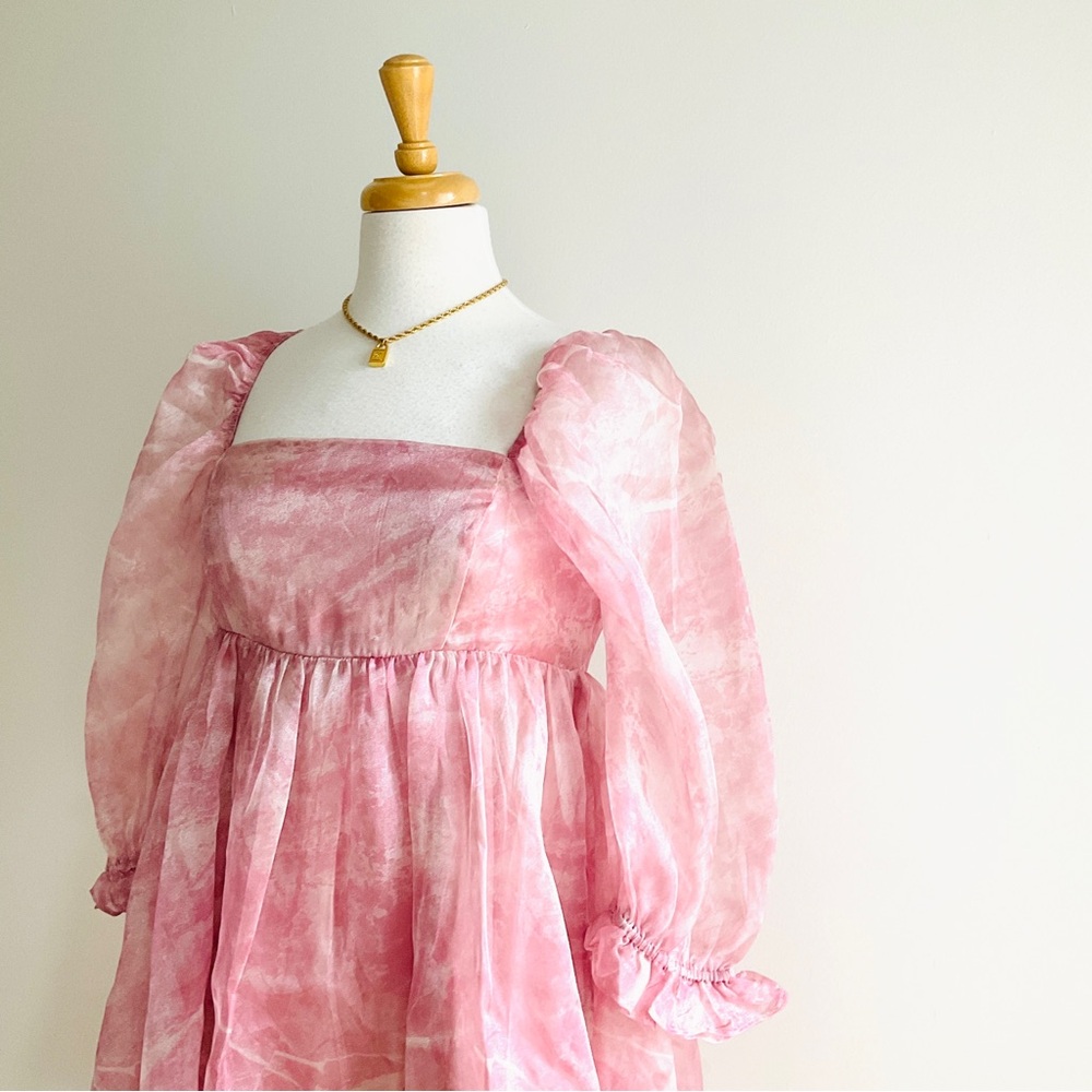 Storia Pink Babydoll Mini Dress